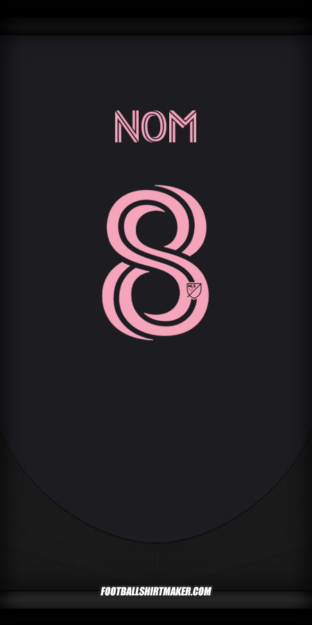 Maillot Inter Miami 2025 Extérieur -  nom - 8