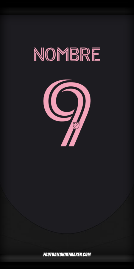 Camiseta Inter Miami 2025 Visita -  nombre - 9