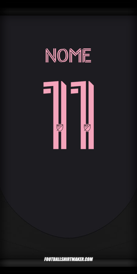 Maglia Inter Miami 2025 Seconda -  nome - 11