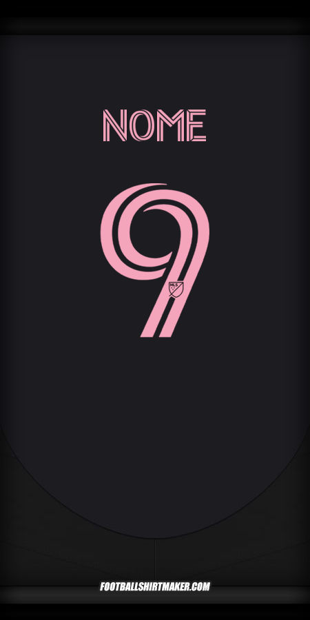 Maglia Inter Miami 2025 Seconda -  nome - 9