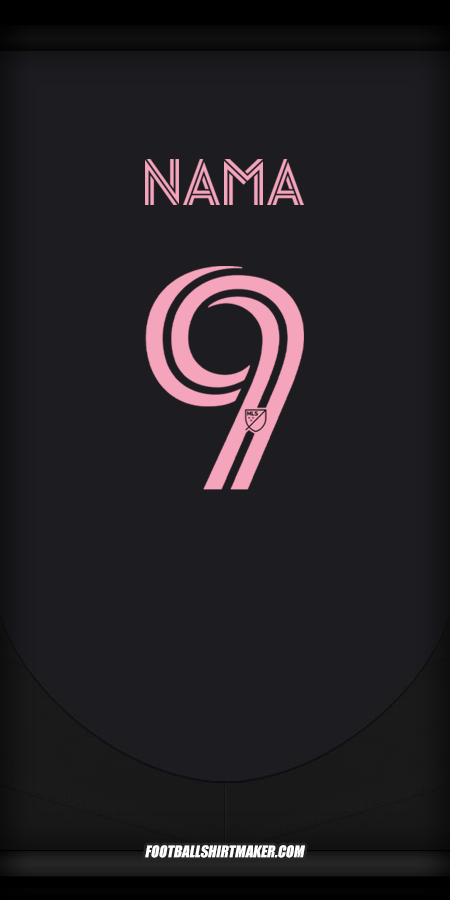 Jersey Inter Miami 2025 Alternatif -  nama - 9