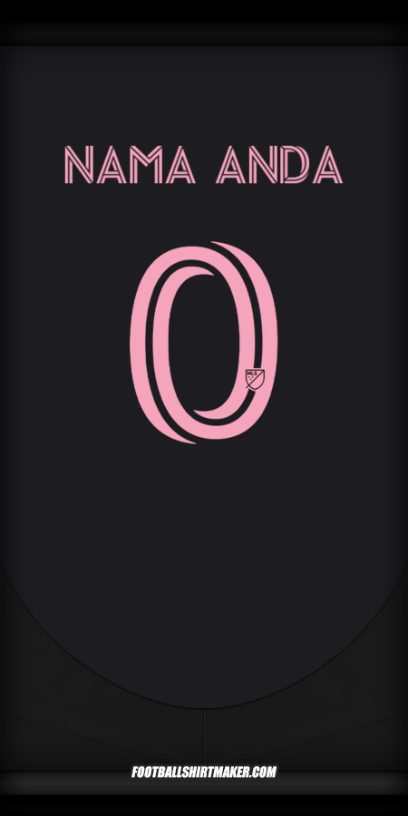 Jersey Inter Miami 2025 Alternatif -  nama anda - 0