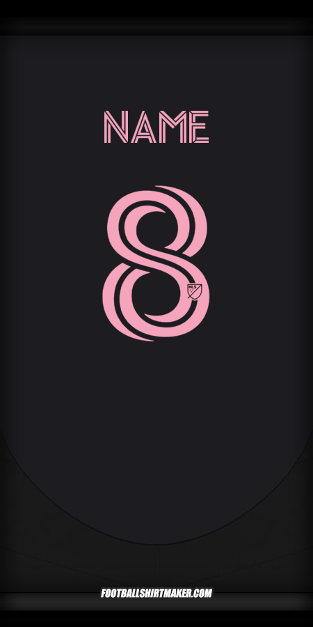 Trikot Inter Miami 2025 Auswärts -  name - 8