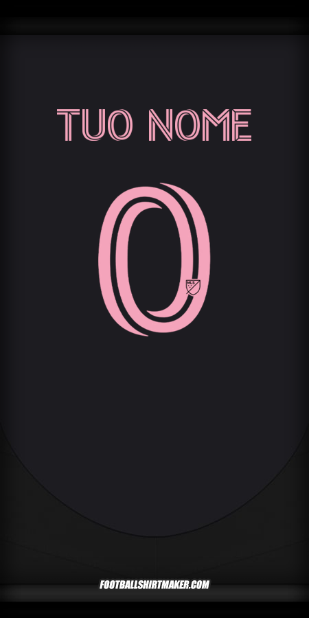 Maglia Inter Miami 2025 Seconda -  tuo nome - 0