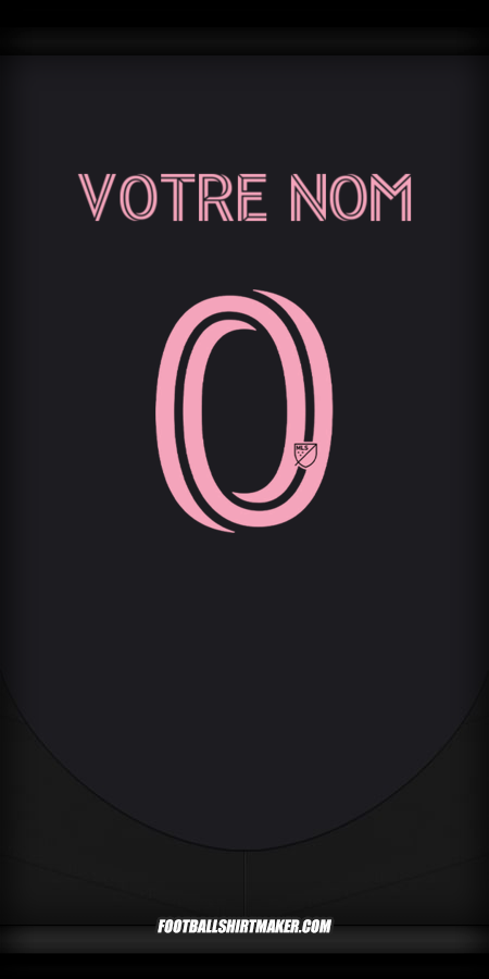 Maillot Inter Miami 2025 Extérieur -  votre nom - 0