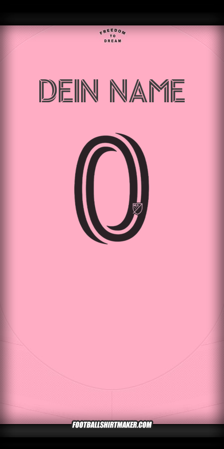 Trikot Inter Miami 2025 -  dein name - 0