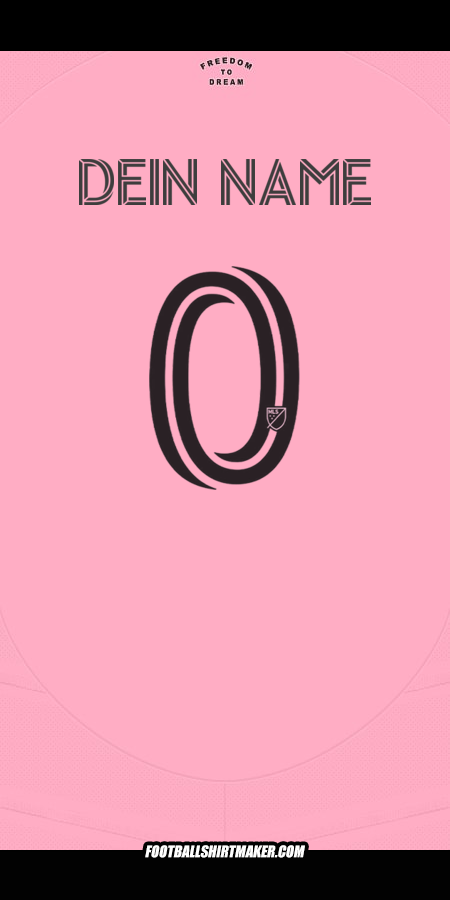 Trikot Inter Miami 2025 -  dein name - 0