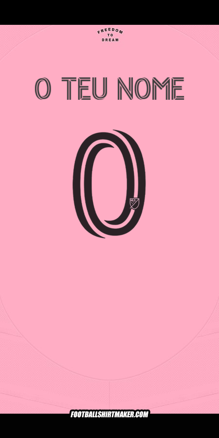 Camisola Inter Miami 2025 -  o teu nome - 0