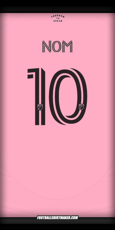 Maillot Inter Miami 2025 -  nom - 10