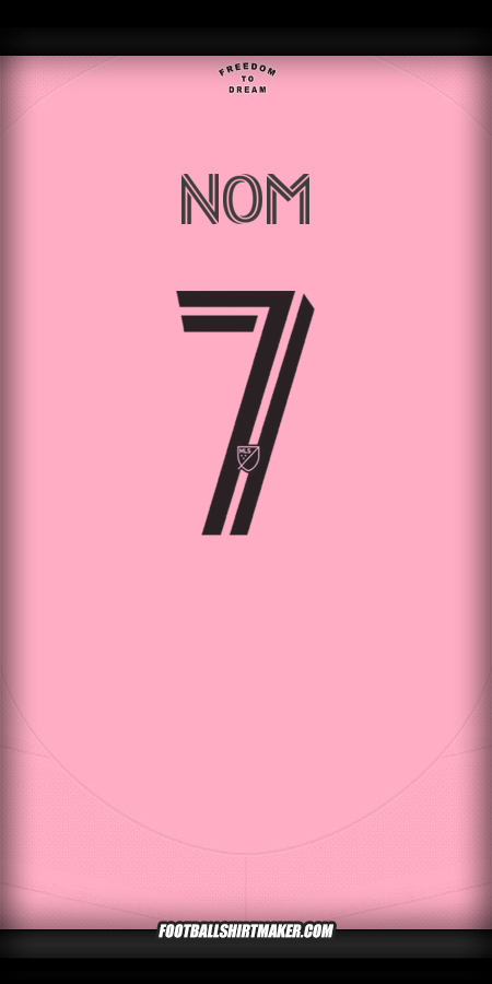 Maillot Inter Miami 2025 -  nom - 7