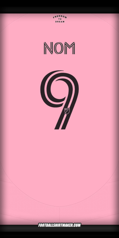 Maillot Inter Miami 2025 -  nom - 9