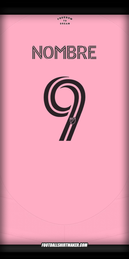 Jersey Inter Miami 2025 -  nombre - 9