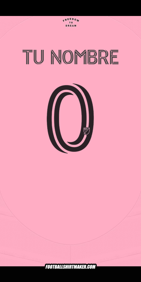 Jersey Inter Miami 2025 -  tu nombre - 0