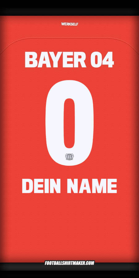 Trikot Bayer 04 Leverkusen 2024/2025 -  dein name - 0