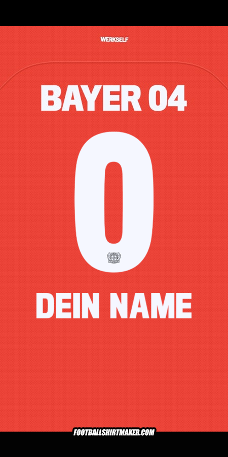 Trikot Bayer 04 Leverkusen 2024/2025 -  dein name - 0