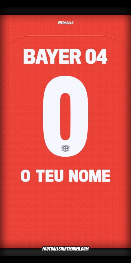 Camisola Bayer 04 Leverkusen 2024/2025 -  o teu nome - 0