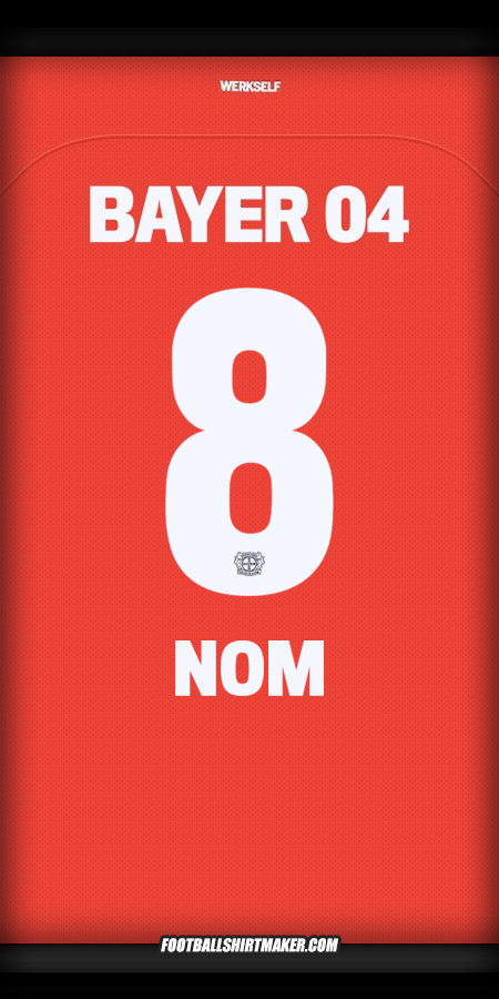 Maillot Bayer 04 Leverkusen 2024/2025 -  nom - 8