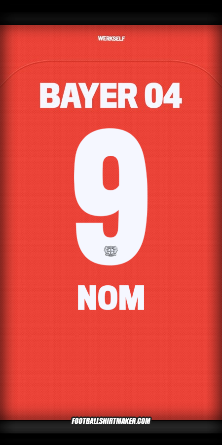 Maillot Bayer 04 Leverkusen 2024/2025 -  nom - 9