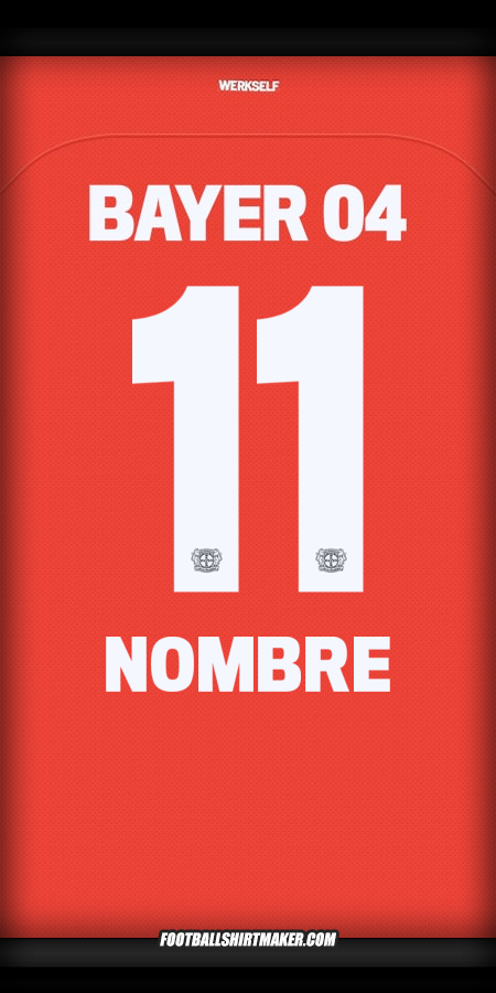 Camiseta Bayer 04 Leverkusen 2024/2025 -  nombre - 11