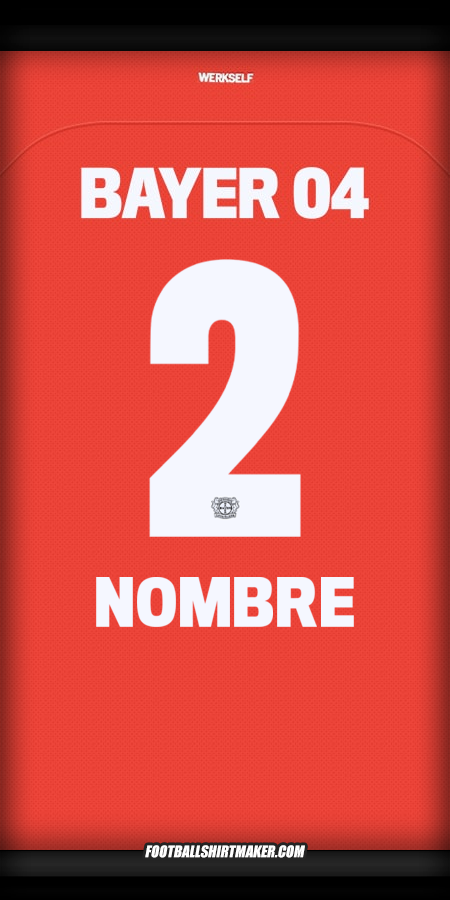 Jersey Bayer 04 Leverkusen 2024/2025 -  nombre - 2