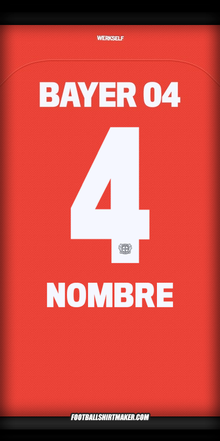 Camiseta Bayer 04 Leverkusen 2024/2025 -  nombre - 4