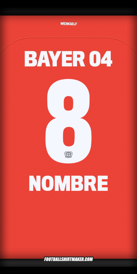 Camiseta Bayer 04 Leverkusen 2024/2025 -  nombre - 8