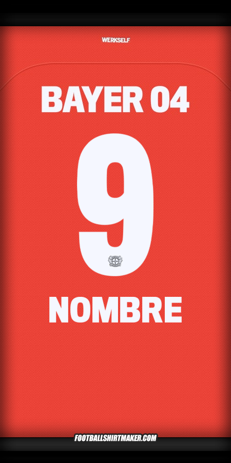 Jersey Bayer 04 Leverkusen 2024/2025 -  nombre - 9