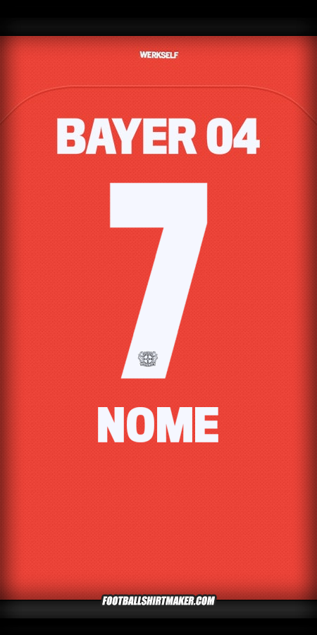 Camisa Bayer 04 Leverkusen 2024/2025 -  nome - 7