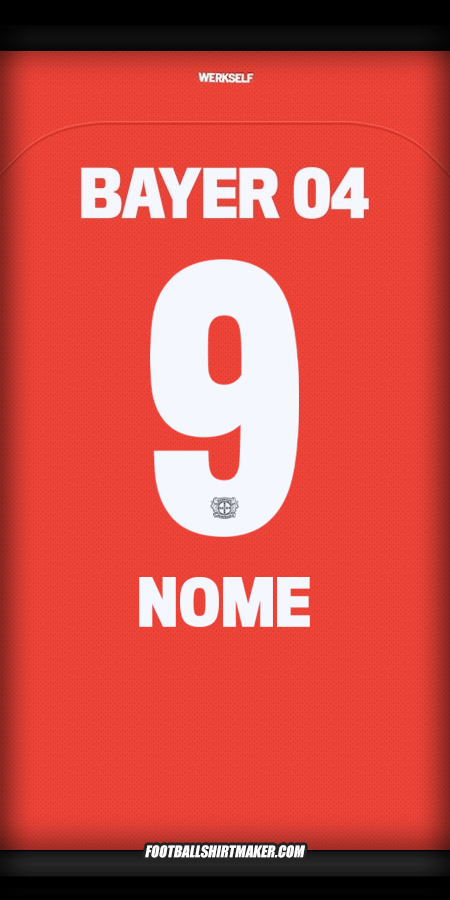 Camisola Bayer 04 Leverkusen 2024/2025 -  nome - 9