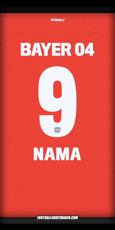 Jersey Bayer 04 Leverkusen 2024/2025 -  nama - 9