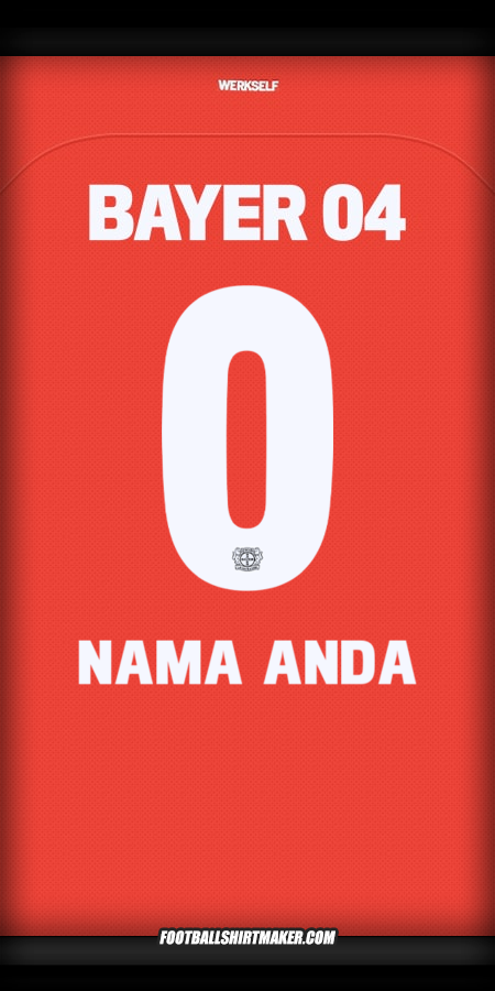 Jersey Bayer 04 Leverkusen 2024/2025 -  nama anda - 0