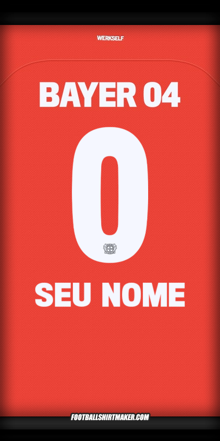 Camisa Bayer 04 Leverkusen 2024/2025 -  seu nome - 0
