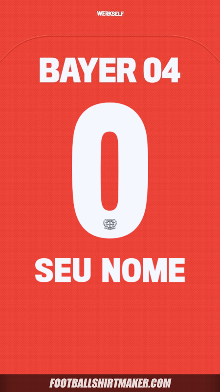 Camisa Bayer 04 Leverkusen 2024/2025 -  seu nome - 0