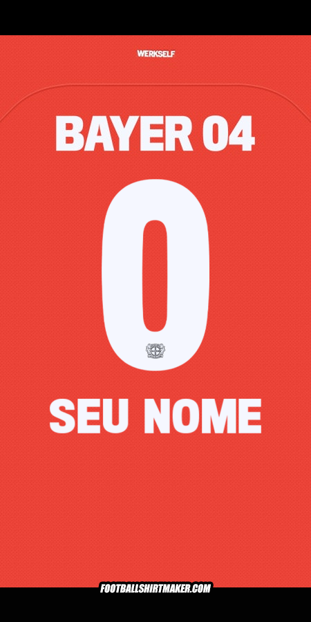 Camisa Bayer 04 Leverkusen 2024/2025 -  seu nome - 0