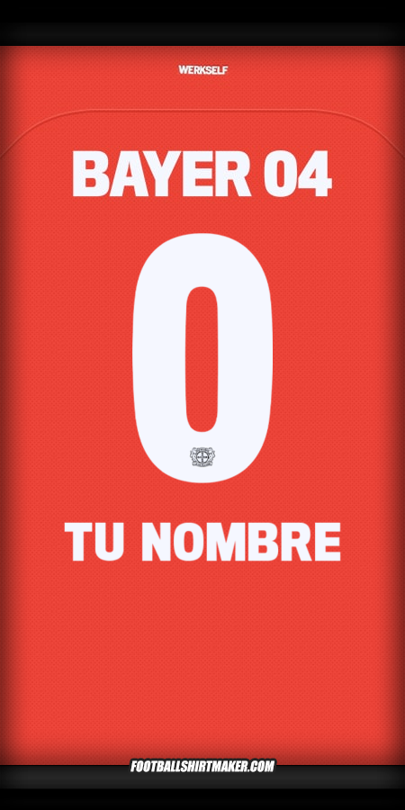 Camiseta Bayer 04 Leverkusen 2024/2025 -  tu nombre - 0