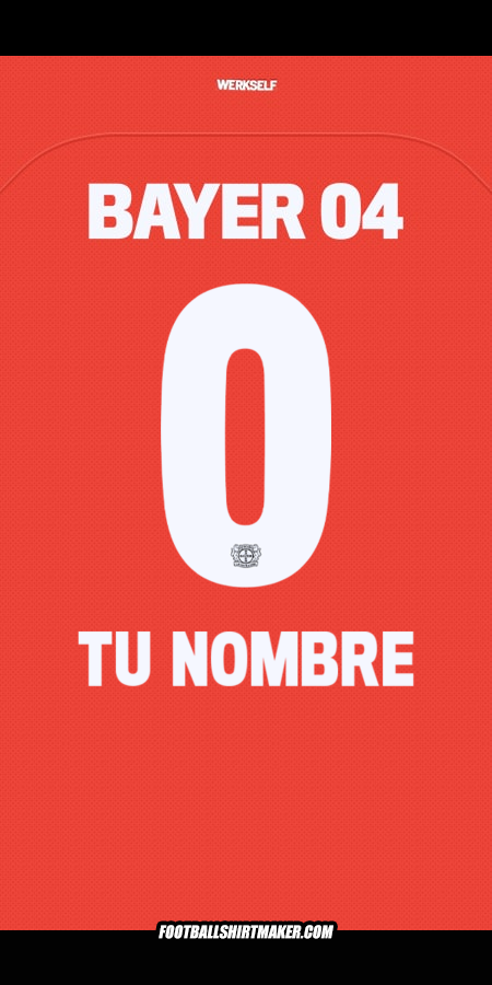 Camiseta Bayer 04 Leverkusen 2024/2025 -  tu nombre - 0