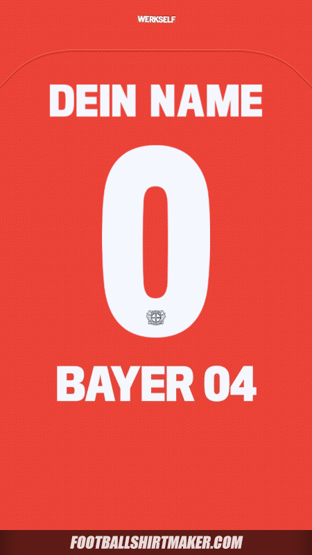 Trikot Bayer 04 Leverkusen 2024/2025 Cup -  dein name - 0