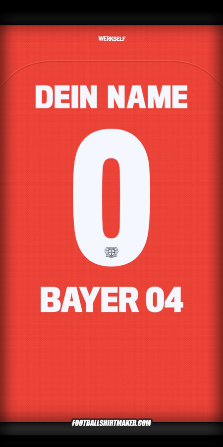 Trikot Bayer 04 Leverkusen Cup 2024/2025 -  dein name - 0