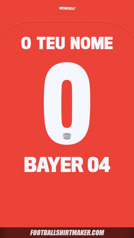 Camisola Bayer 04 Leverkusen 2024/2025 Cup -  o teu nome - 0