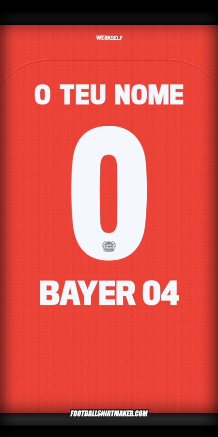 Camisola Bayer 04 Leverkusen Cup 2024/2025 -  o teu nome - 0