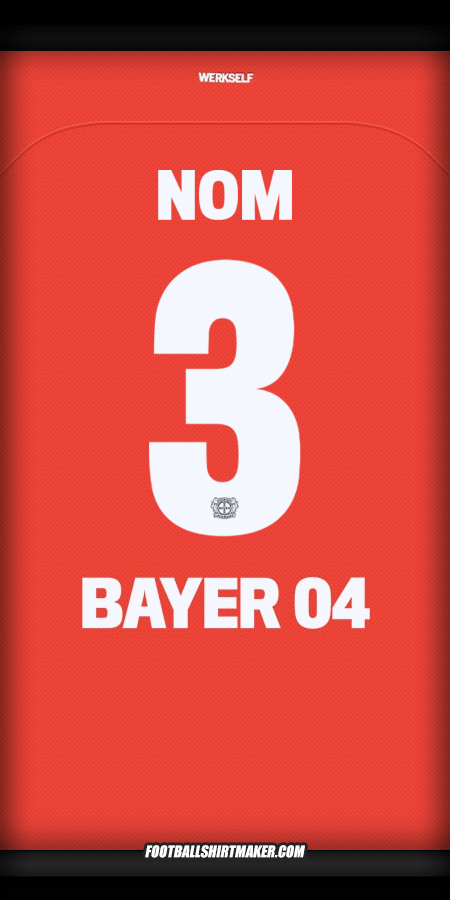 Maillot Bayer 04 Leverkusen Cup 2024/2025 -  nom - 3