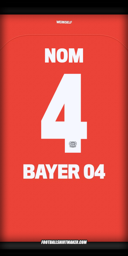Maillot Bayer 04 Leverkusen Cup 2024/2025 -  nom - 4
