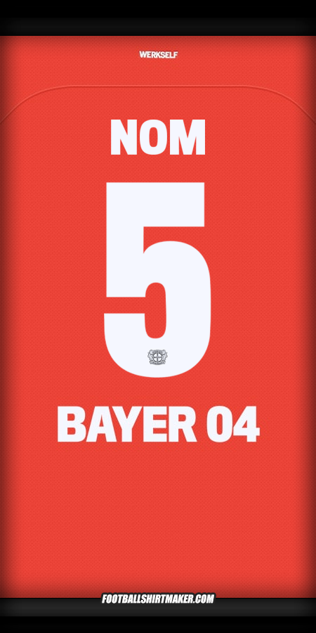 Maillot Bayer 04 Leverkusen Cup 2024/2025 -  nom - 5
