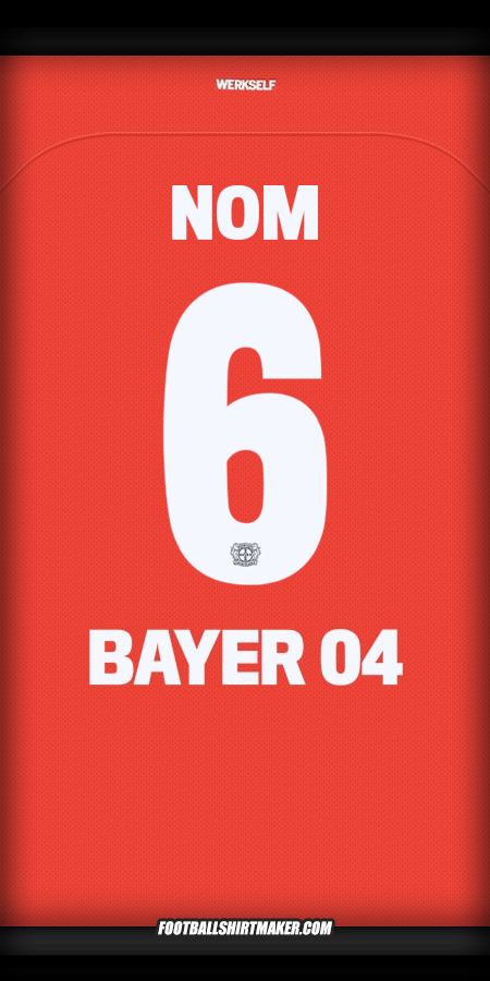 Maillot Bayer 04 Leverkusen Cup 2024/2025 -  nom - 6