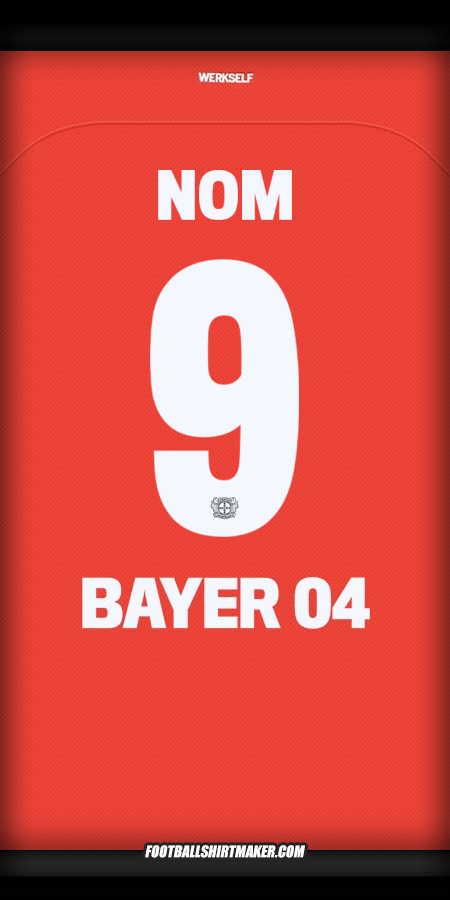 Maillot Bayer 04 Leverkusen Cup 2024/2025 -  nom - 9