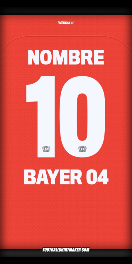 Camiseta Bayer 04 Leverkusen Cup 2024/2025 -  nombre - 10