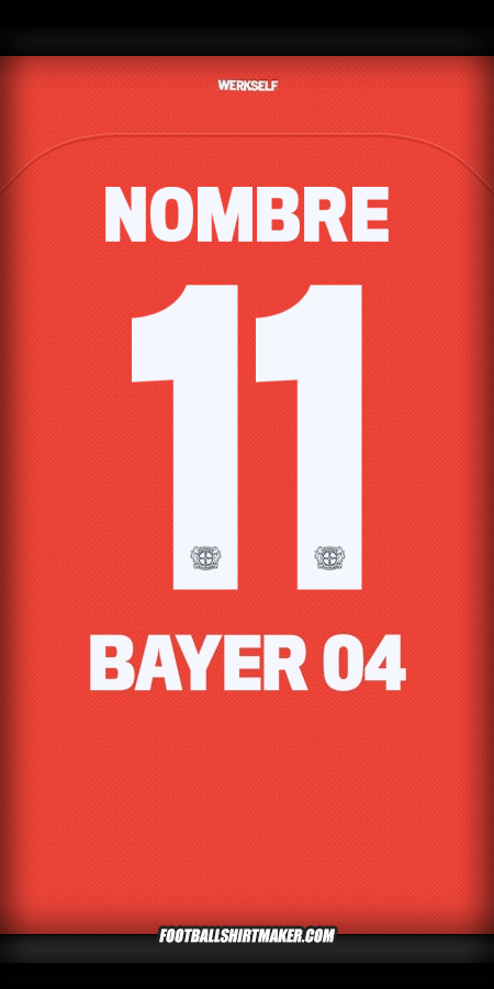 Camiseta Bayer 04 Leverkusen Cup 2024/2025 -  nombre - 11