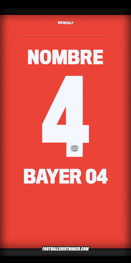 Camiseta Bayer 04 Leverkusen Cup 2024/2025 -  nombre - 4