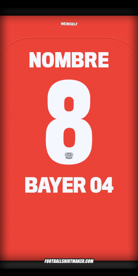 Camiseta Bayer 04 Leverkusen Cup 2024/2025 -  nombre - 8