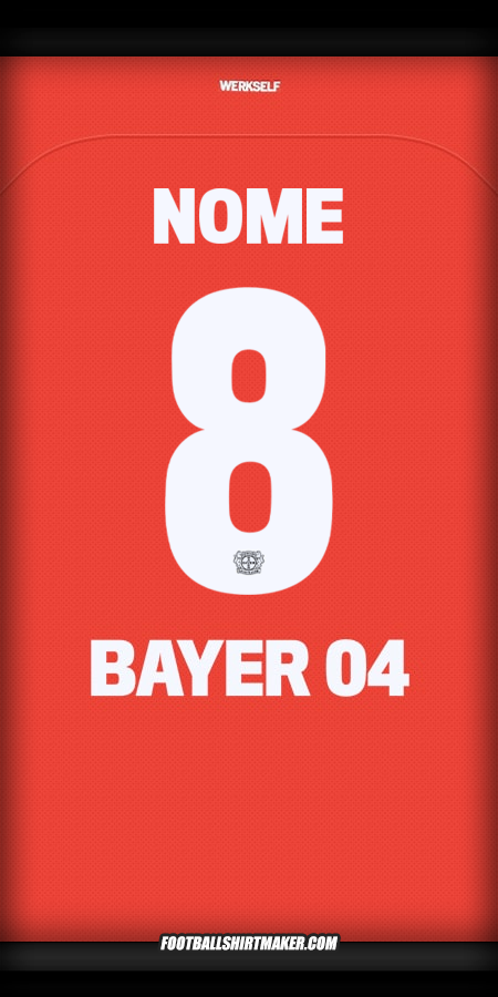 Camisola Bayer 04 Leverkusen Cup 2024/2025 -  nome - 8